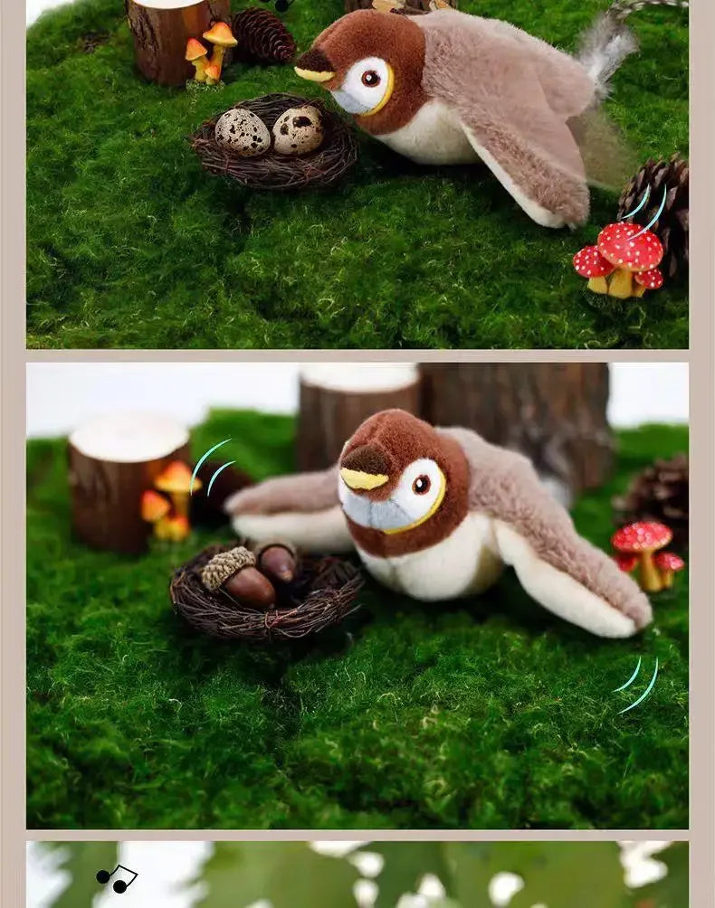 USB Rechargeable Catnip Toy – Touch-Activated Plush Bird for Cats & Dogs