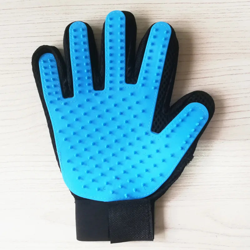 Pet Grooming Glove – Dog & Cat Hair Remover Massage Brush