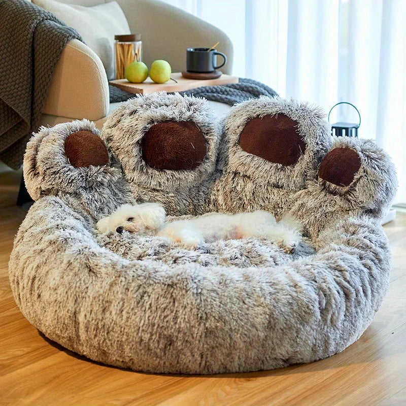 Bear Paw Shaped Pet Bed