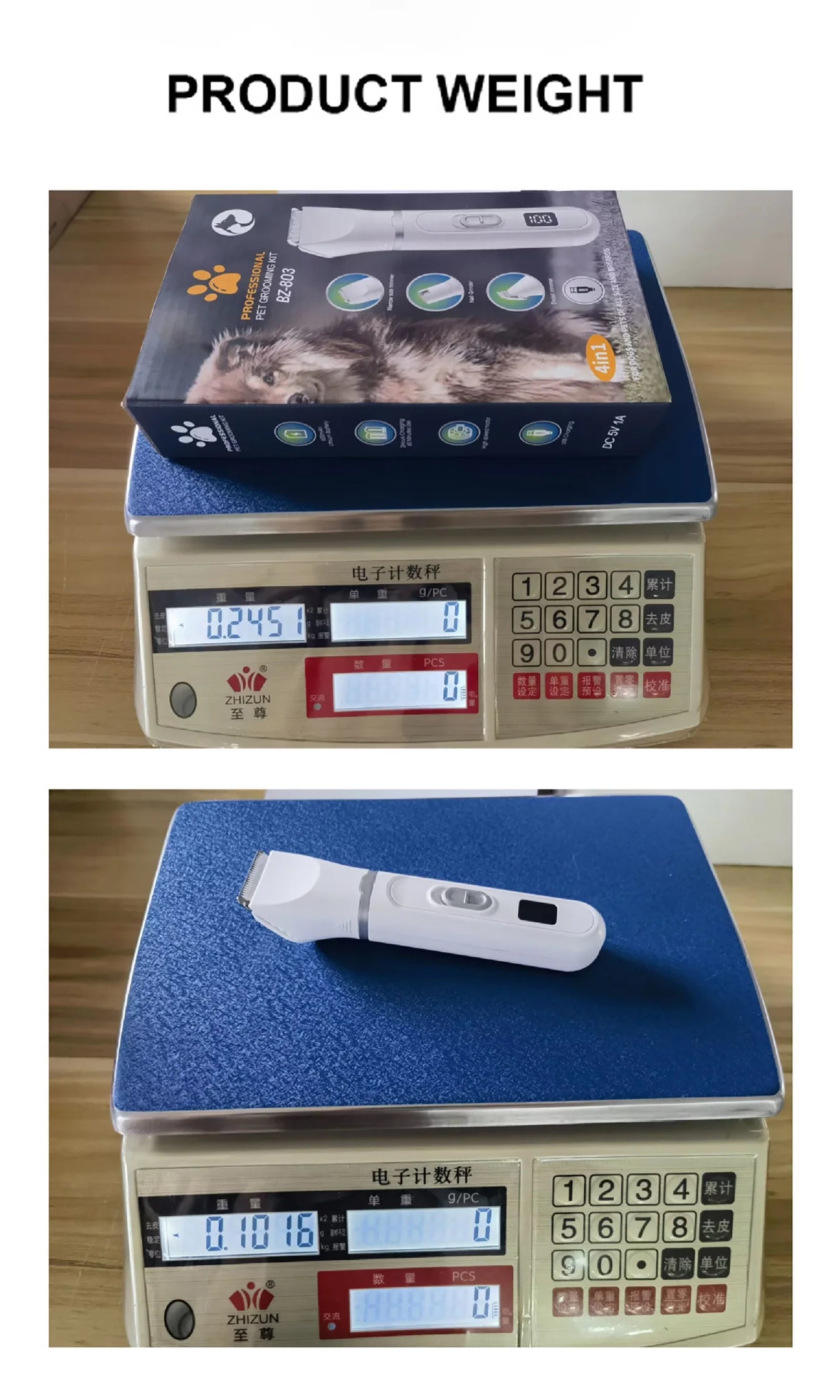 Professional Dog Hair Clipper – Silent USB Rechargeable Pet Grooming Tool