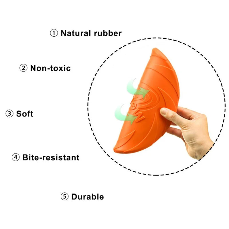 Bite-Resistant Dog Flying Disc – Durable Fetch Toy