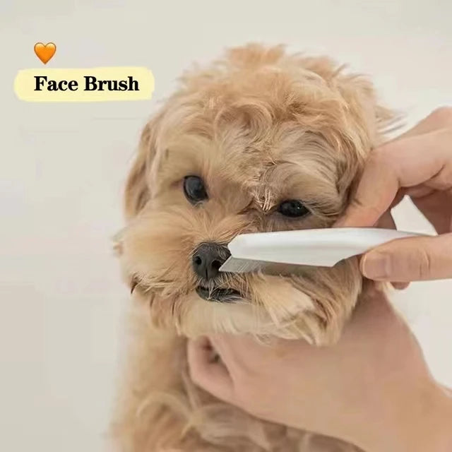 Pet Shedding & Flea Comb – Stainless Steel Grooming Brush (1/2pcs)