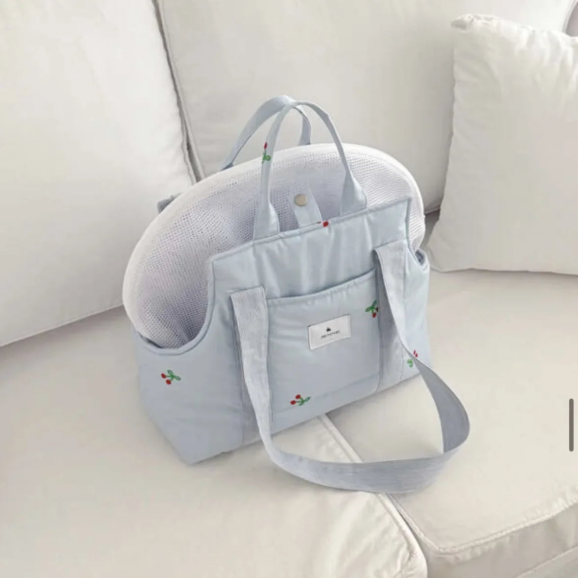 Large Capacity Pet Carrier Bag – Breathable Dog & Cat Shoulder Backpack