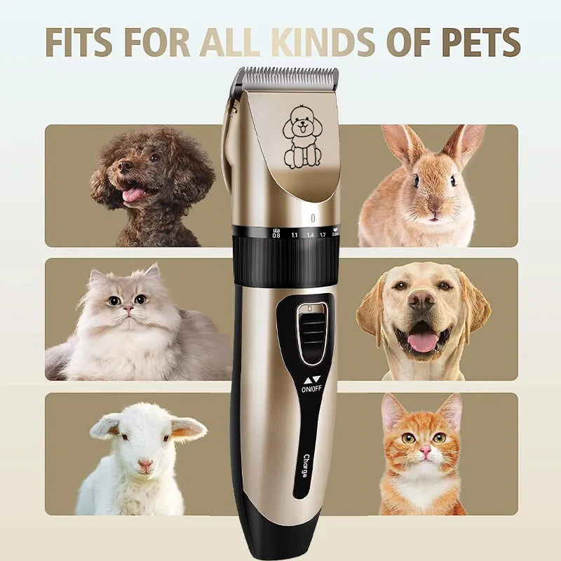 USB Rechargeable Pet Hair Clipper – Silent Dog & Cat Grooming Set