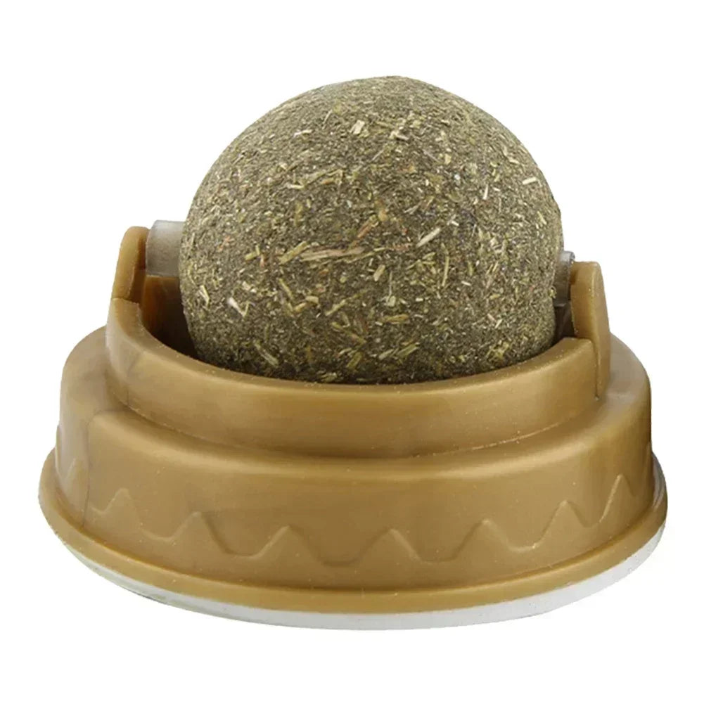 Edible Catnip Ball Toy – Interactive Treat for Cats