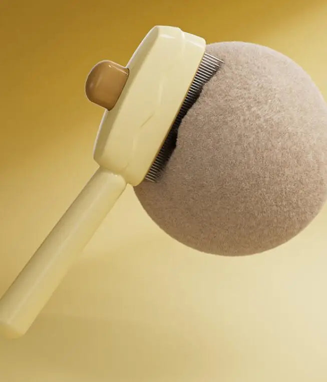 Self-Cleaning Pet Grooming Brush – Dog & Cat Hair Remover Comb