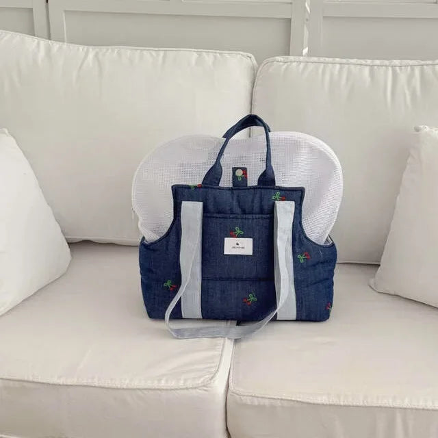 Large Capacity Pet Carrier Bag – Breathable Dog & Cat Shoulder Backpack