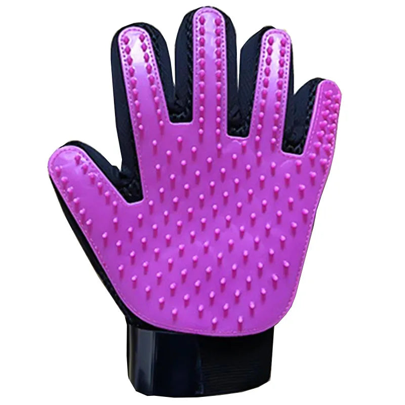Pet Grooming Glove – Dog & Cat Hair Remover Massage Brush