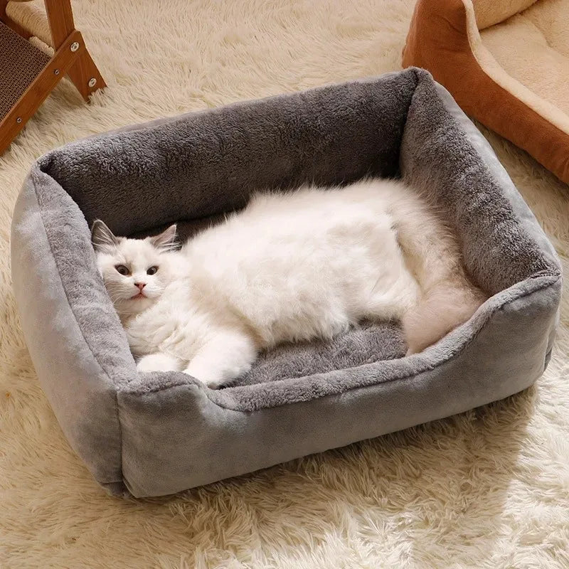 Cozy Pet Bed – Cushion Basket for Cats, Kittens & Small Dogs