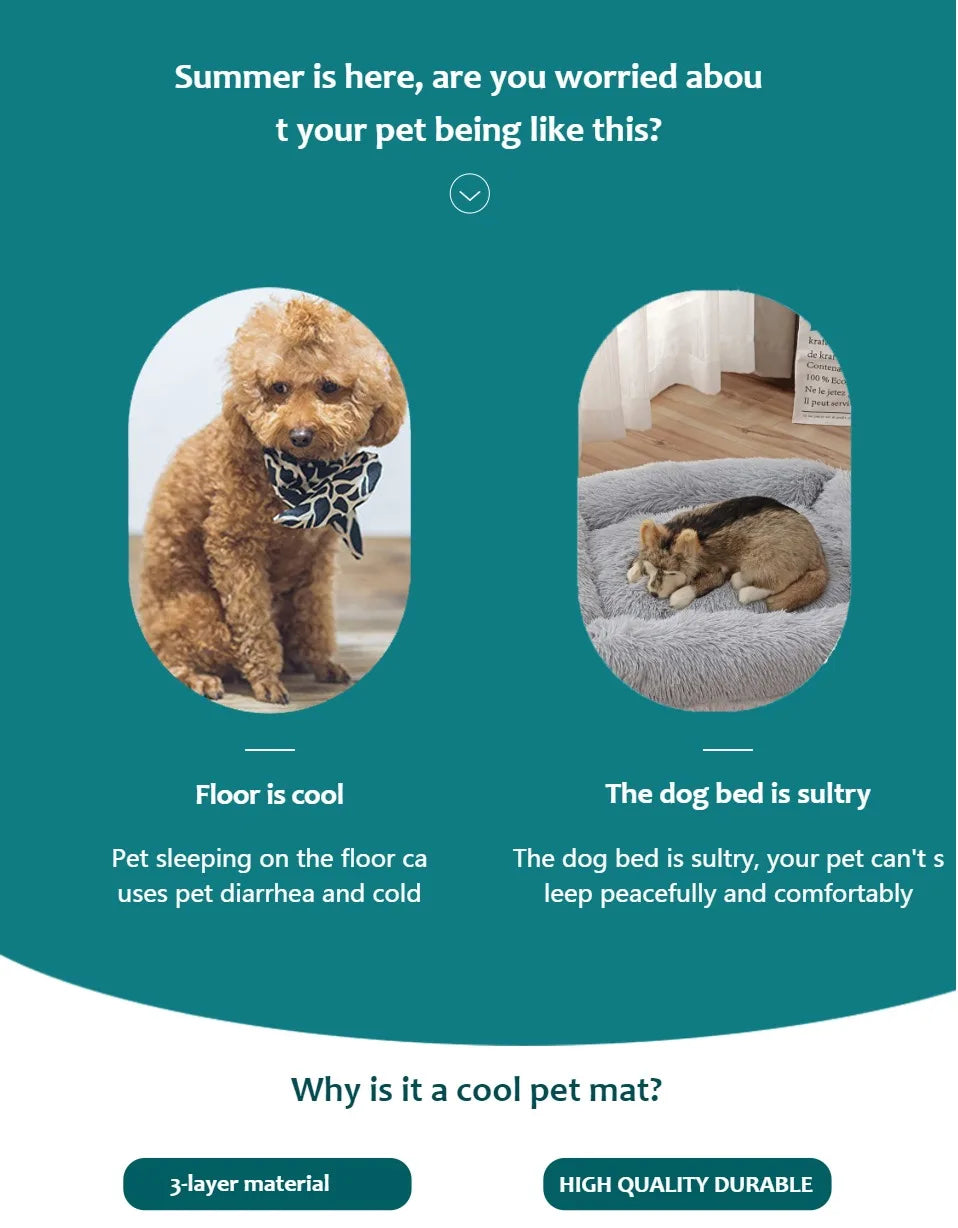 Dog Cooling Mat Summer Bed