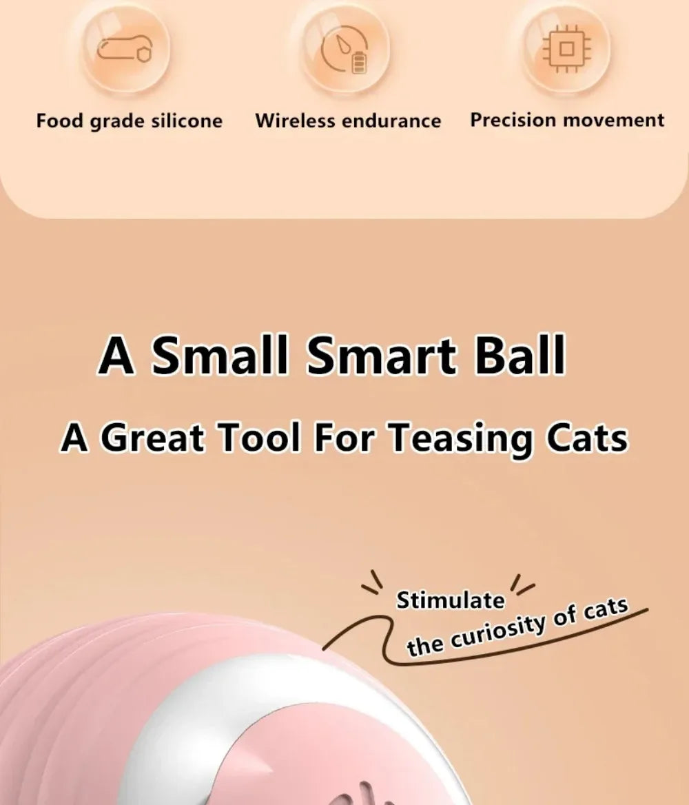 Smart Interactive Cat Ball – Automatic Rolling Electronic Toy