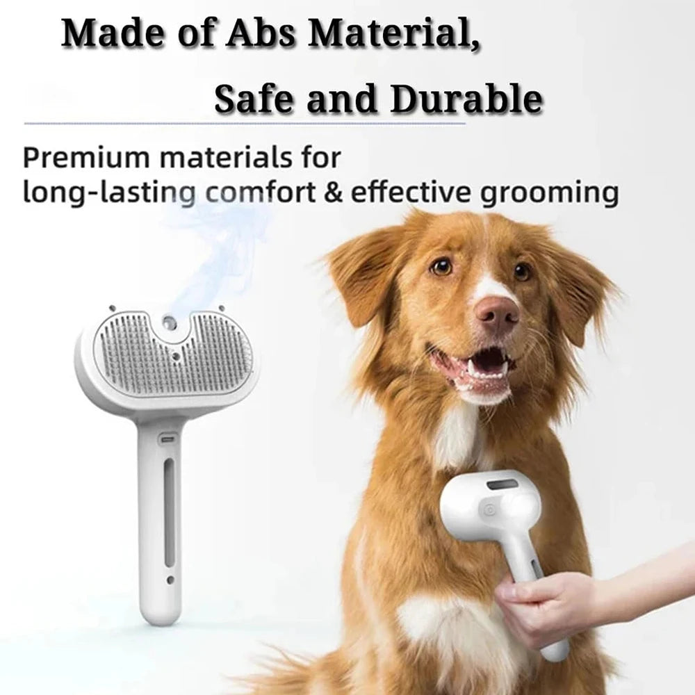 Steam Spray Dog Grooming Brush – Luxury Pet Steam Comb