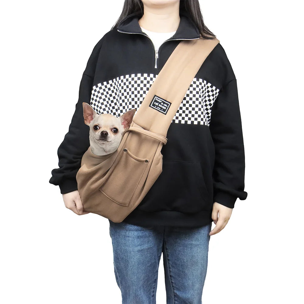 Portable Pet Shoulder Bag – Travel Carrier with Phone Pocket
