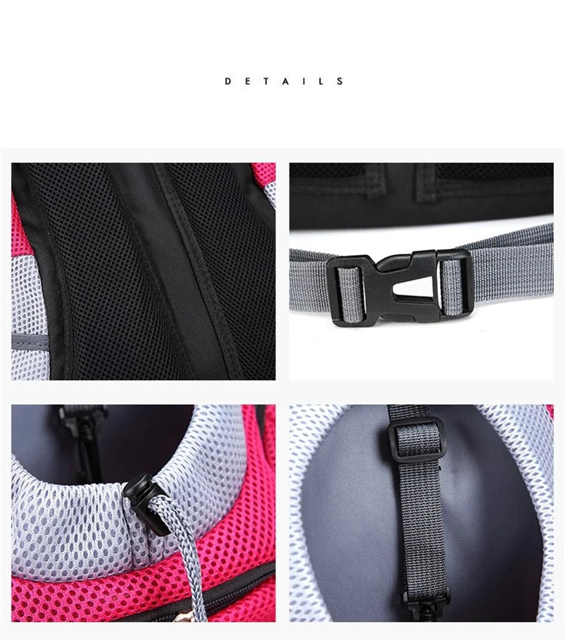 Foldable Pet Backpack – Portable Cat & Dog Travel Chest Bag