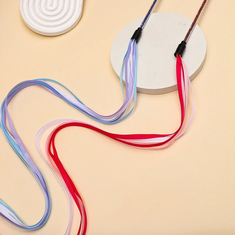 Cat Teaser Wand – Interactive Satin Ribbon Play Stick for Kittens