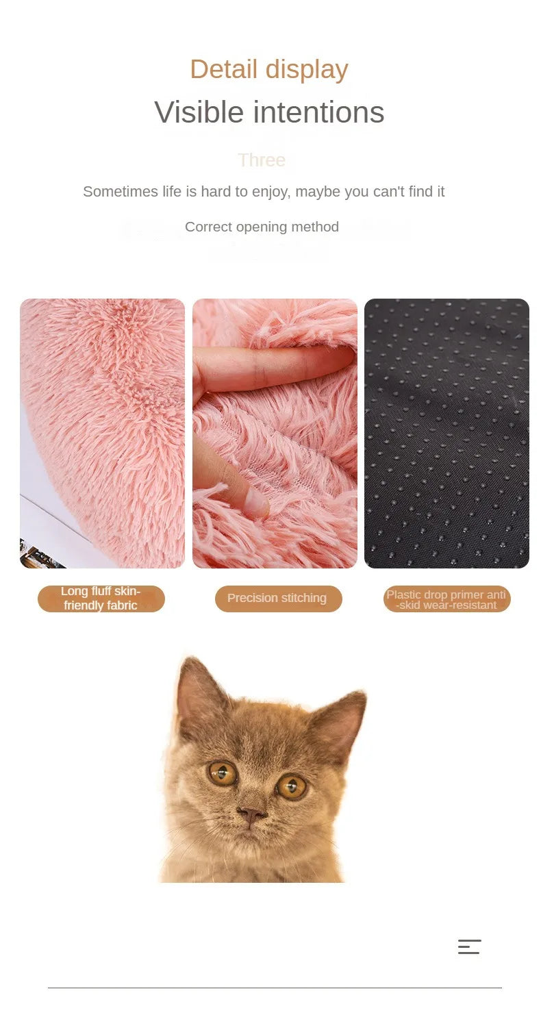 Plush Winter Pet Nest Bed