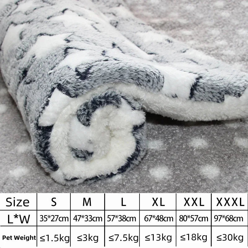 Flannel Pet Mat – Thick Sleeping Blanket for Dogs & Cats