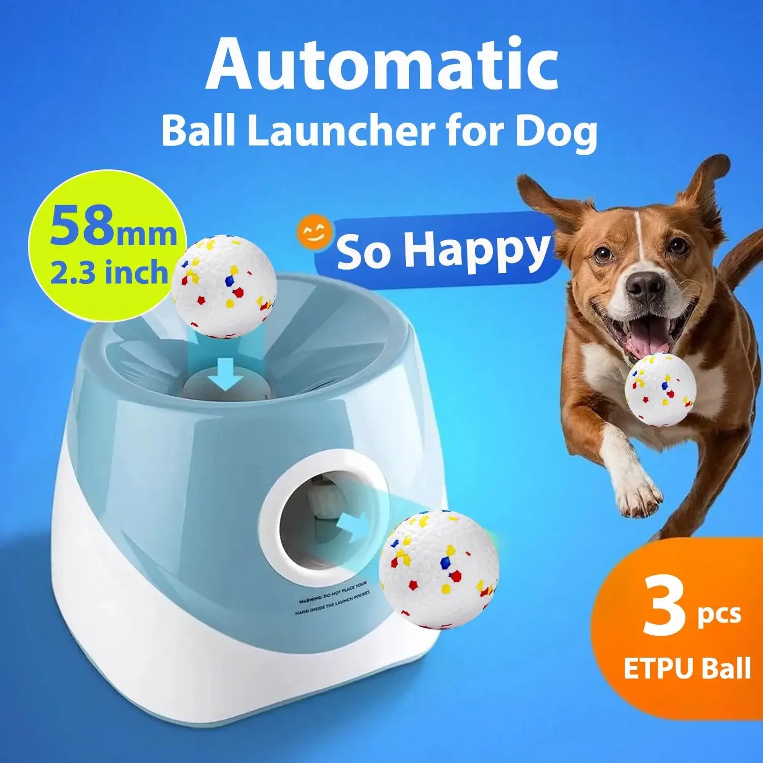 Automatic Dog Ball Launcher – Interactive Fetch Toy