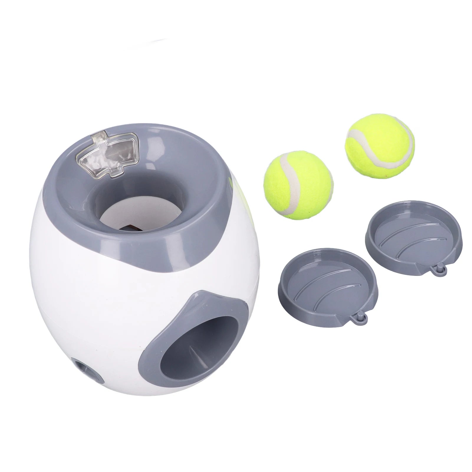 Dog Tennis Ball Launcher – Feeding & Training Toy with 2 Balls