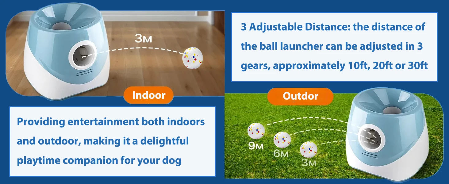 Automatic Dog Ball Launcher – Interactive Fetch Toy