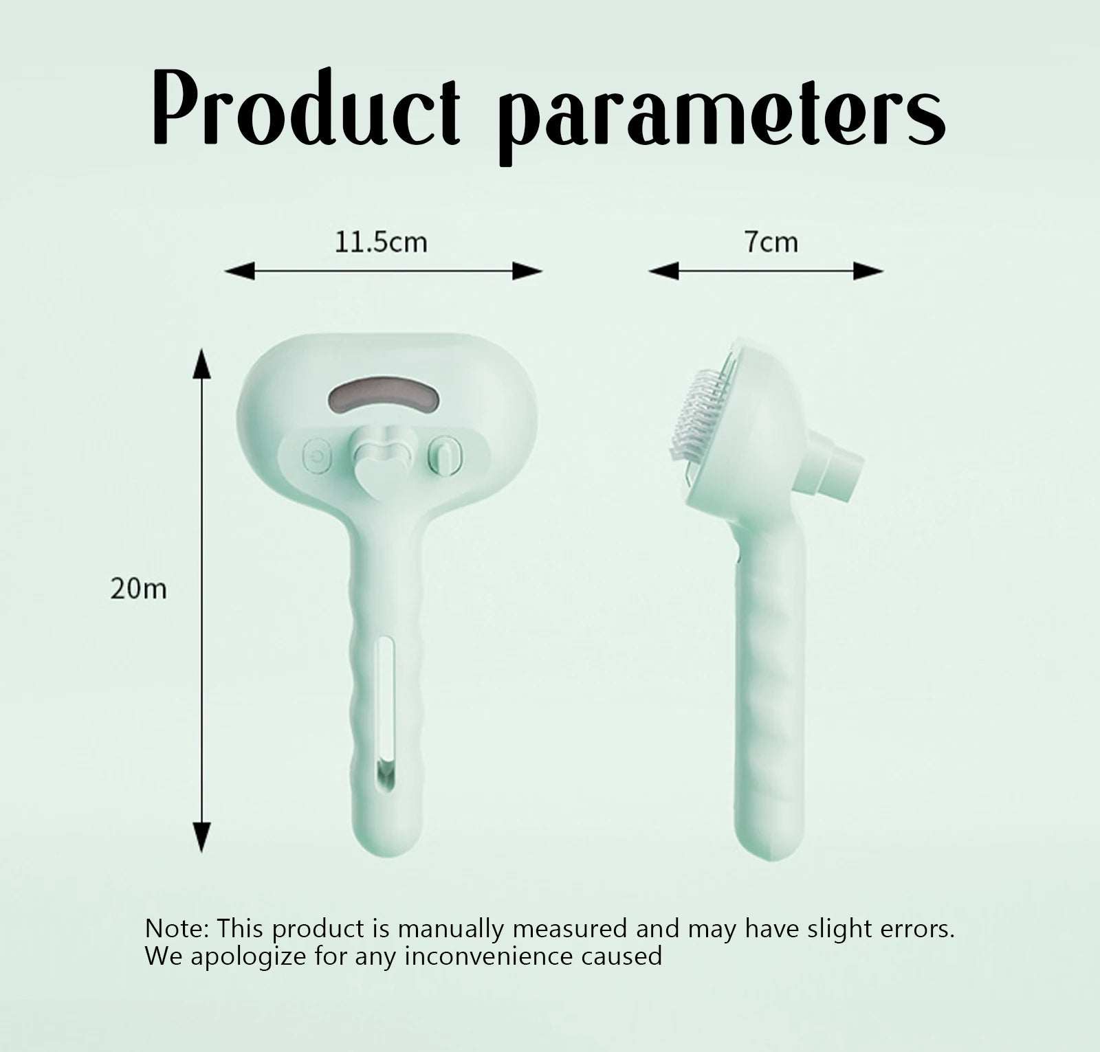 Pet Steam Massage Comb – Safe Hair Removal Brush for Dogs & Cats