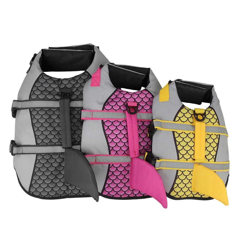 Shark Swim Dog Life Jacket – Pet Vest Harness for Swimming