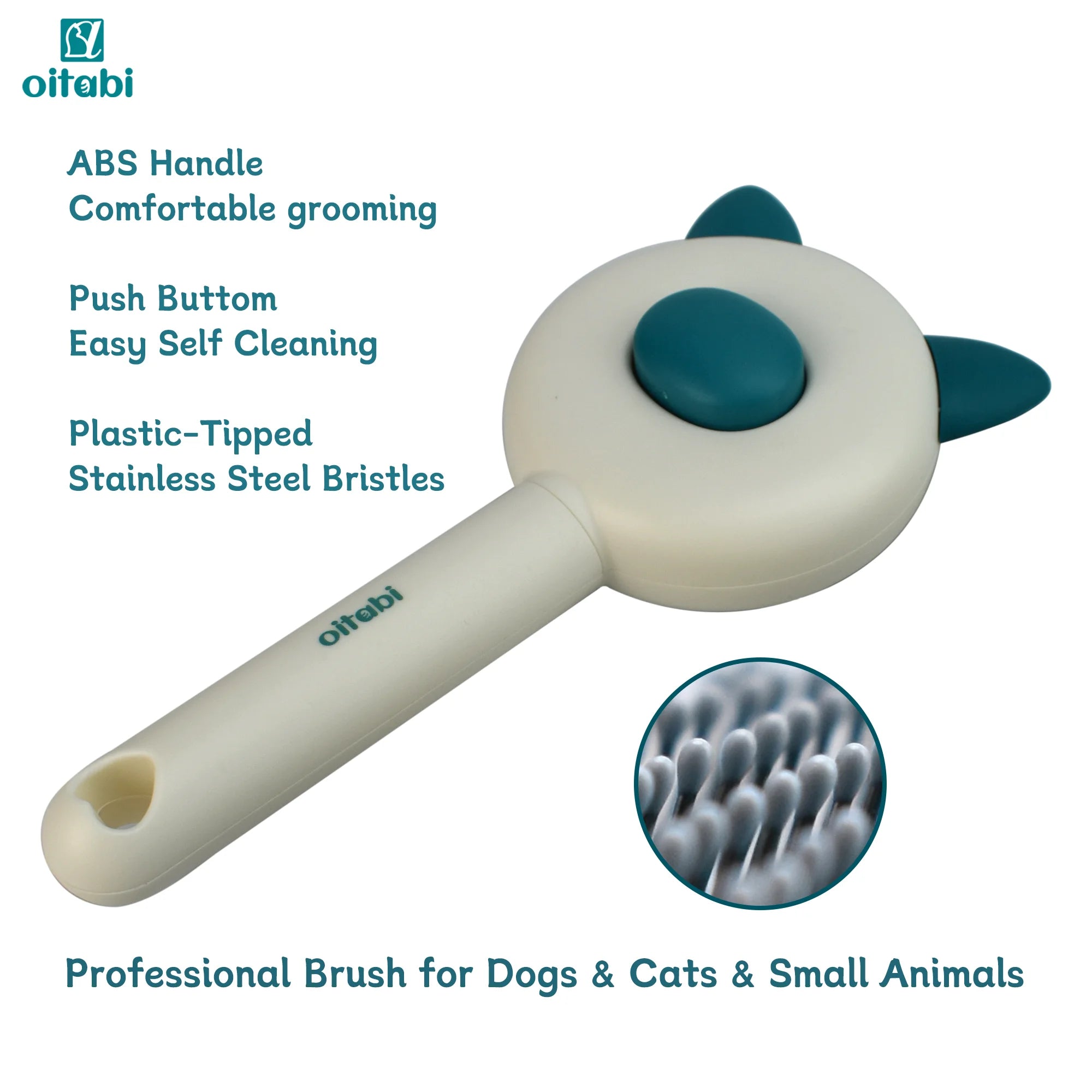 Oitabi Self-Cleaning Cat Brush – Shedding & Grooming Comb