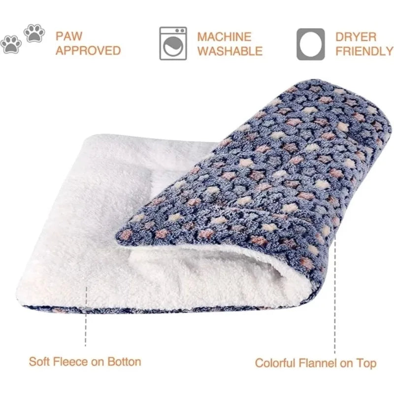 Flannel Pet Mat – Thick Sleeping Blanket for Dogs & Cats