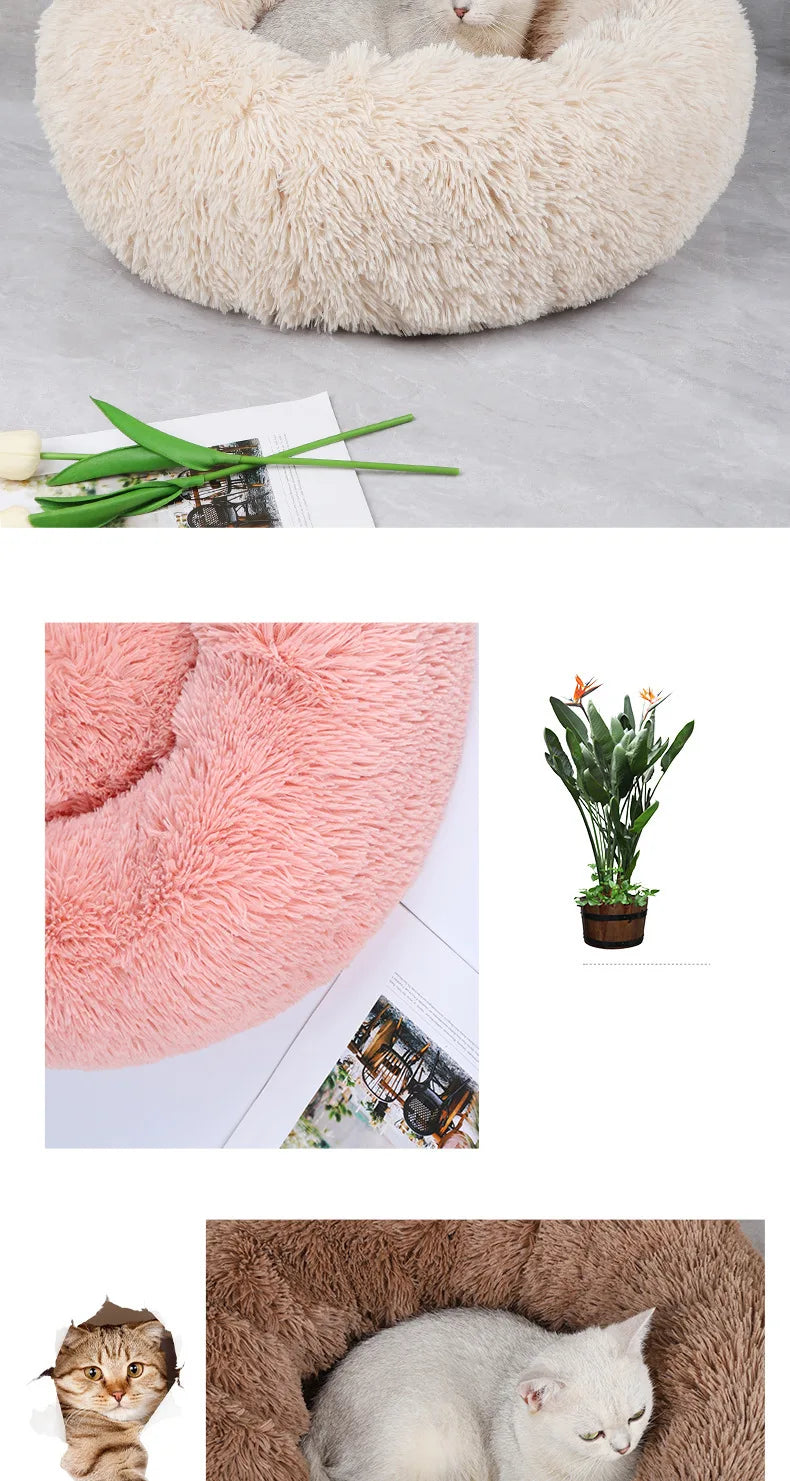 Plush Winter Pet Nest Bed