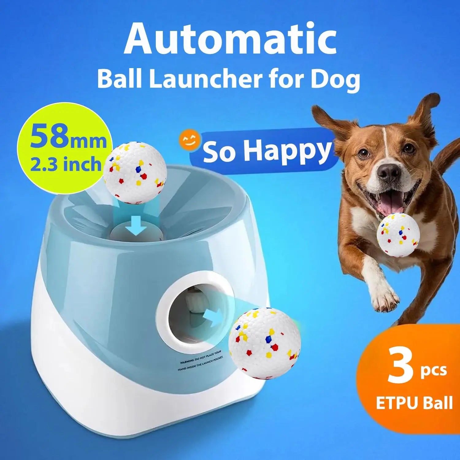 Automatic Dog Ball Launcher – Interactive Fetch Toy