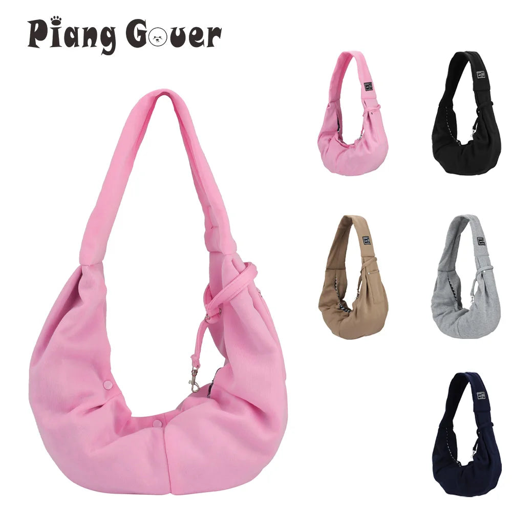Portable Pet Shoulder Bag – Travel Carrier with Phone Pocket