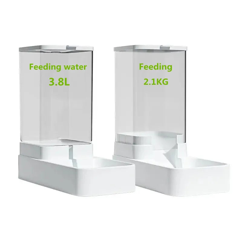Automatic Pet Feeder & Water Bowl – High-Capacity Gravity Food Dispenser