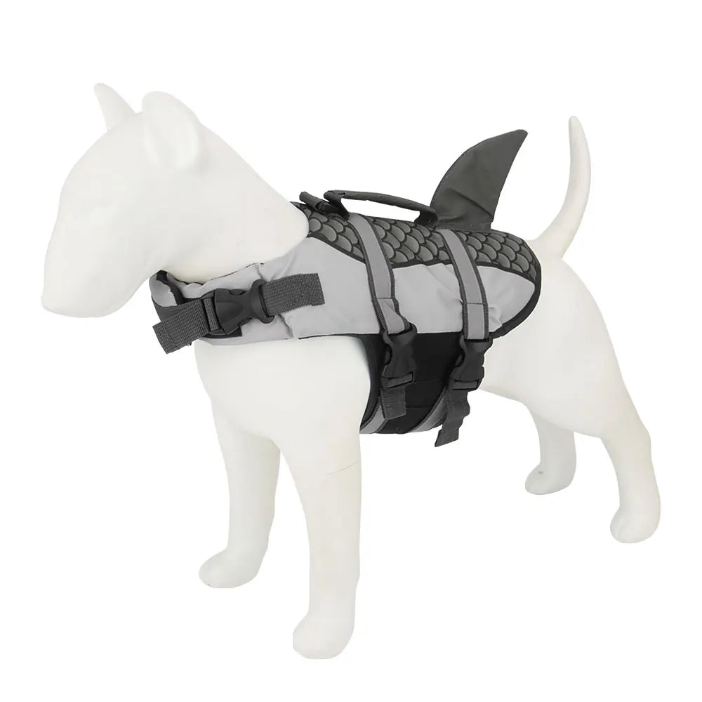 Shark Swim Dog Life Jacket – Pet Vest Harness for Swimming
