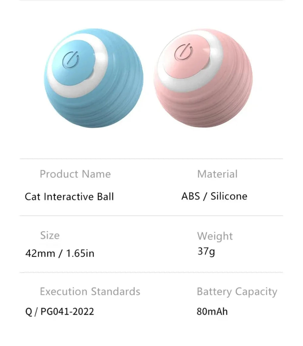 Smart Interactive Cat Ball – Automatic Rolling Electronic Toy