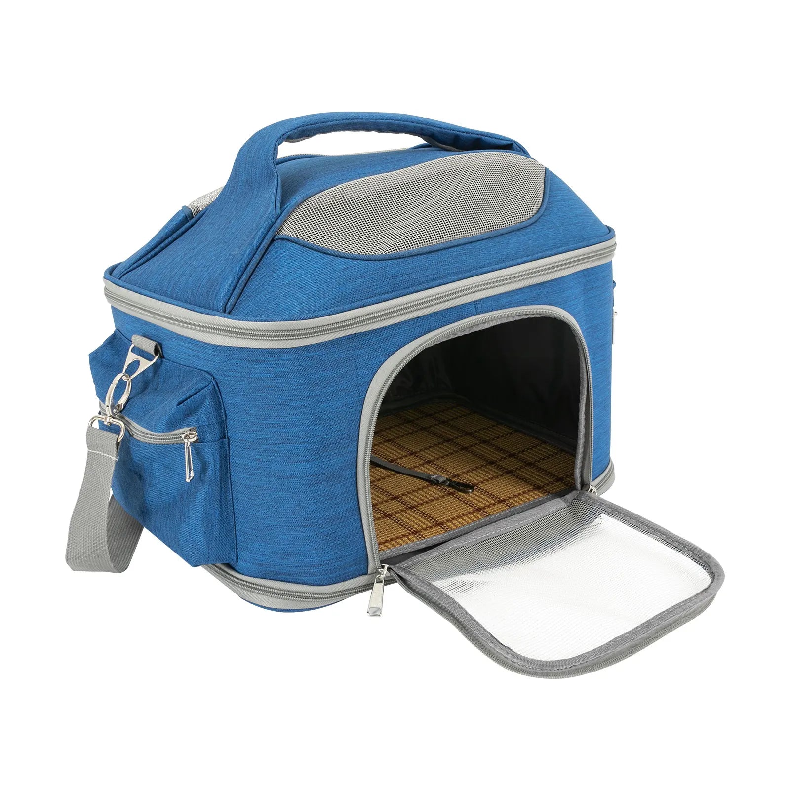 Collapsible Pet Carrier – Waterproof Oxford Travel Bag for Cats (7kg)