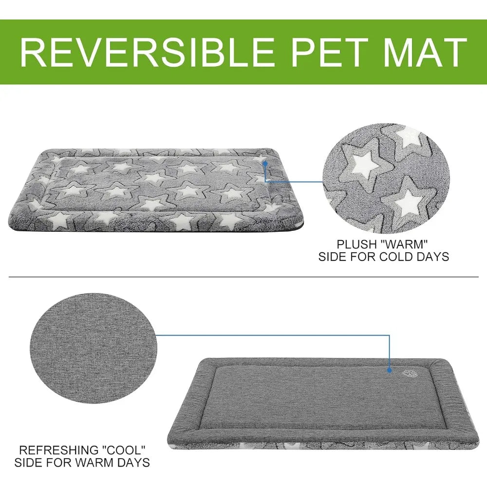 EMPSIGN Reversible Dog Bed – Cool & Warm Pet Mat for All Sizes