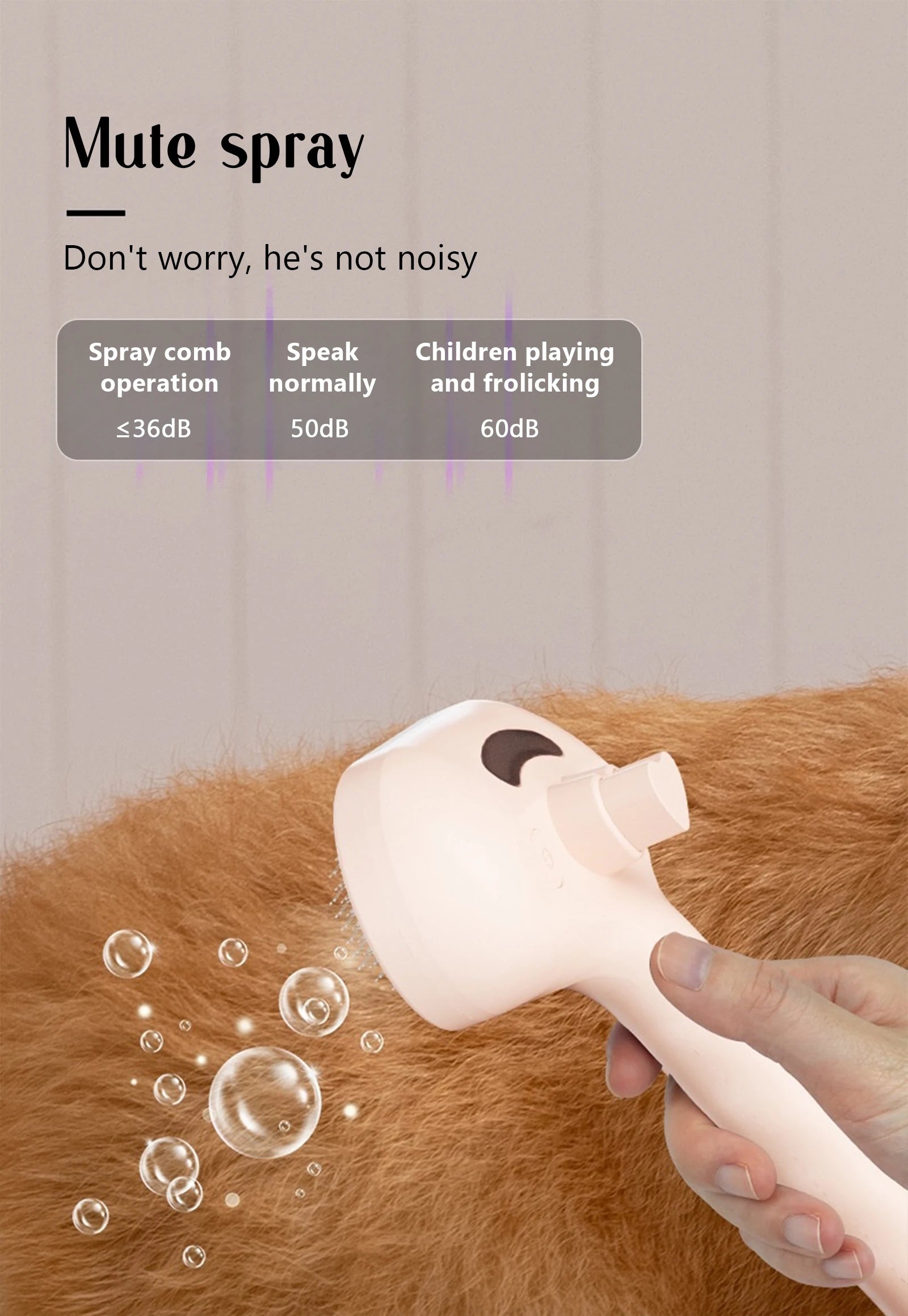 Pet Steam Massage Comb – Safe Hair Removal Brush for Dogs & Cats