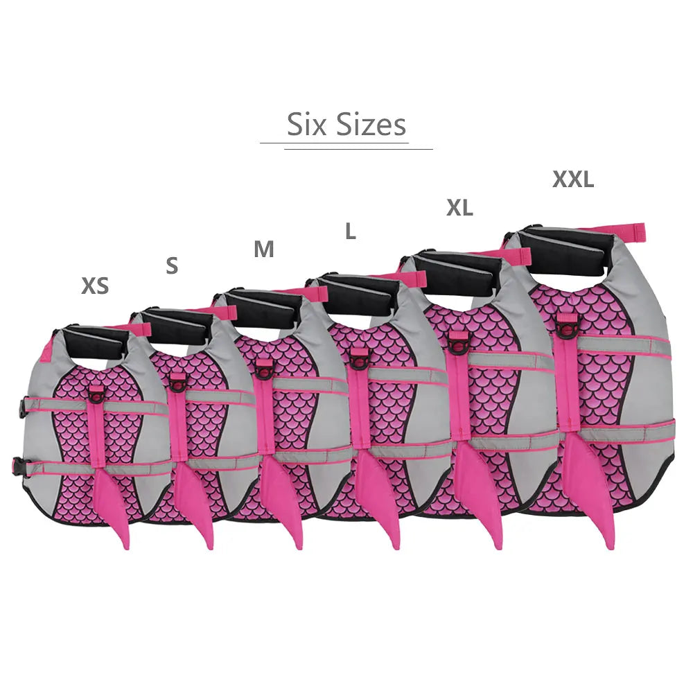 Shark Swim Dog Life Jacket – Pet Vest Harness for Swimming