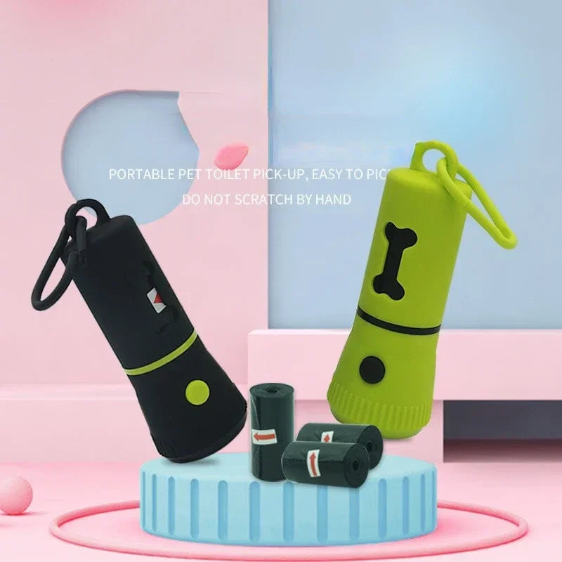 LED Pet Waste Bag Dispenser – Dog Poop Bag Holder with Light