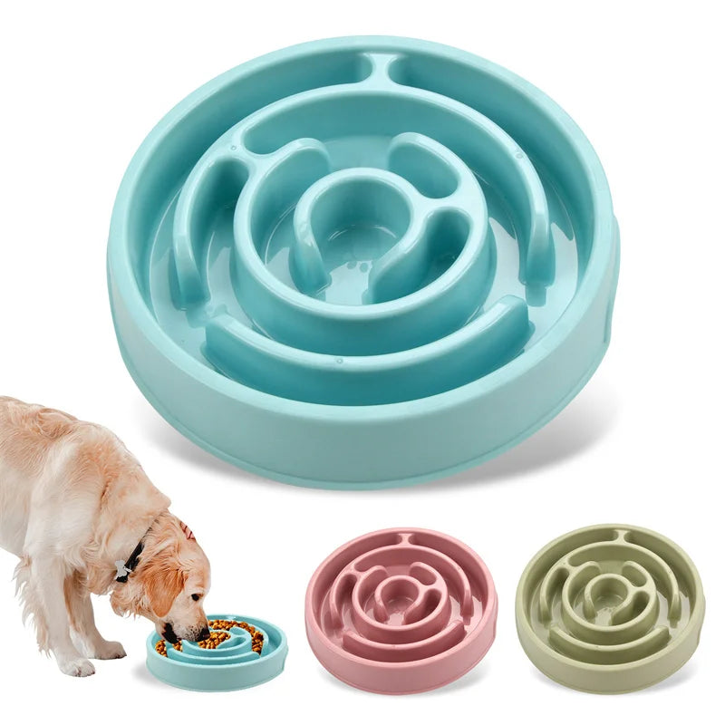 Slow Feeder Dog Bowl – Interactive Puzzle Treat Dispenser