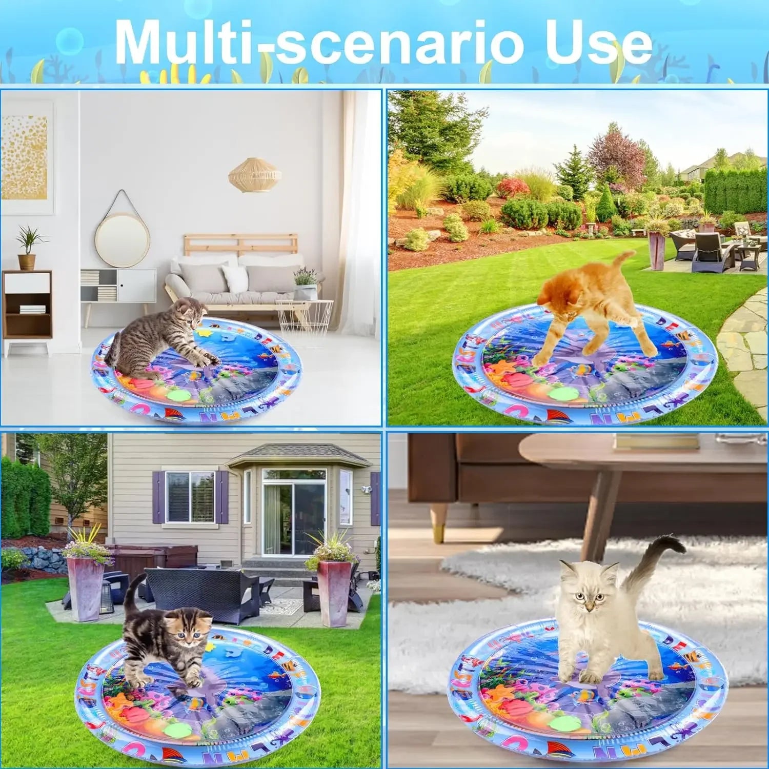 Inflatable Water Play Mat for Pets