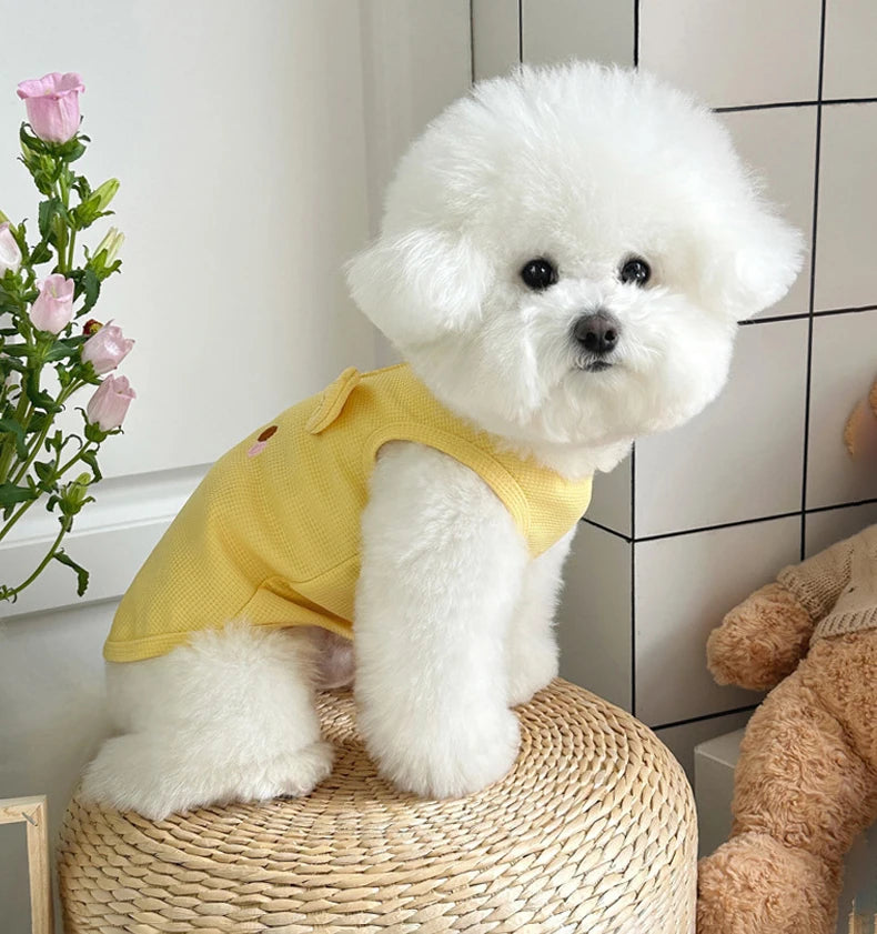 Breathable Dog Vest – Thin Cute Clothes for Small Dogs & Puppies