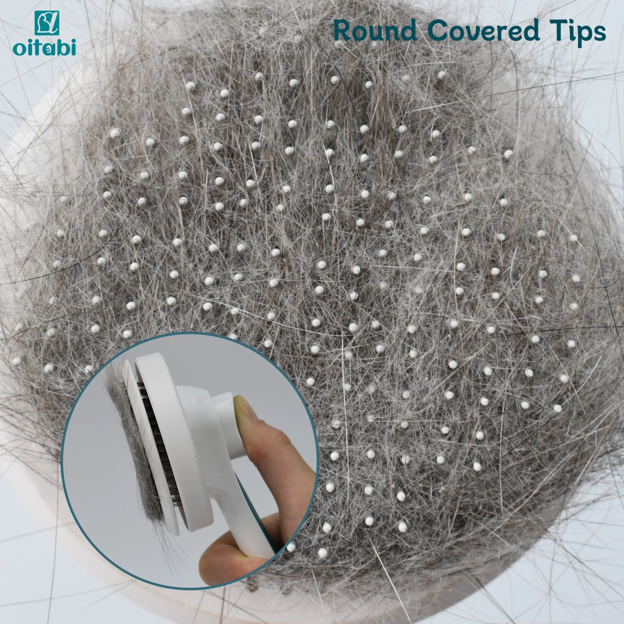 Oitabi Self-Cleaning Cat Brush – Shedding & Grooming Comb
