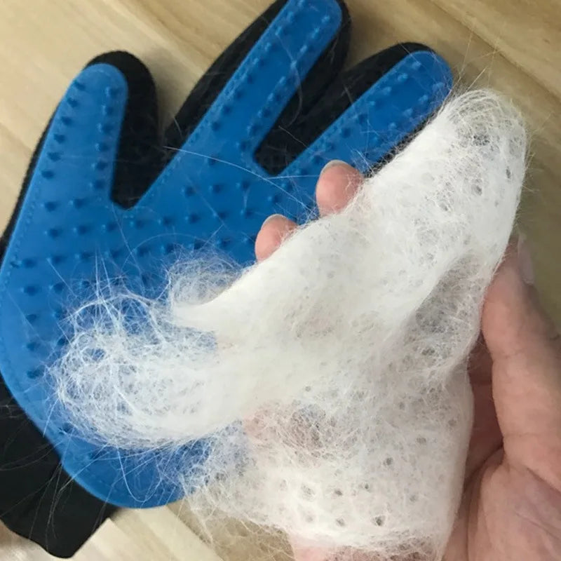 Pet Grooming Glove – Dog & Cat Hair Remover Massage Brush