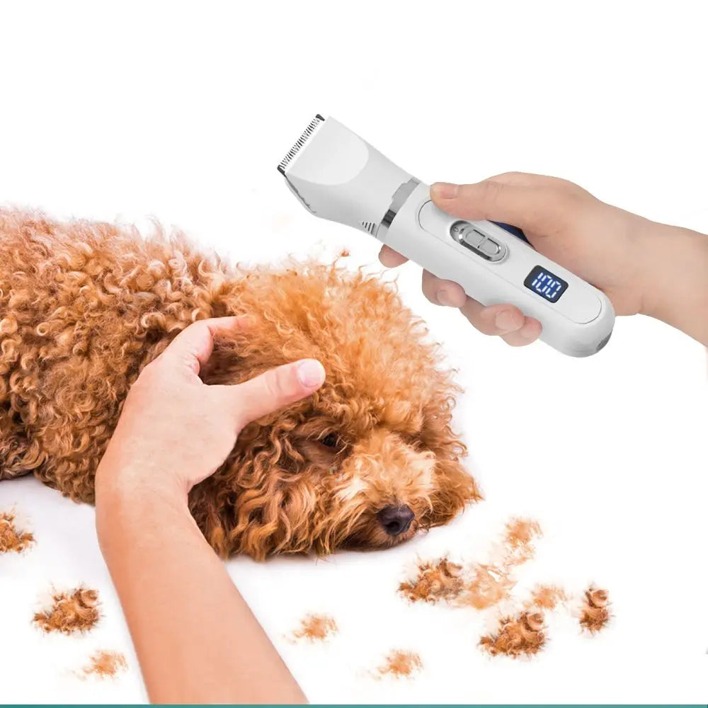 Professional Dog Hair Clipper – Silent USB Rechargeable Pet Grooming Tool